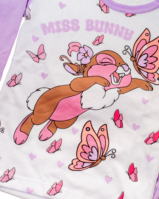 Pijama Bebe Dulces Sueños de Conejo- Manga larga en algodón Americano