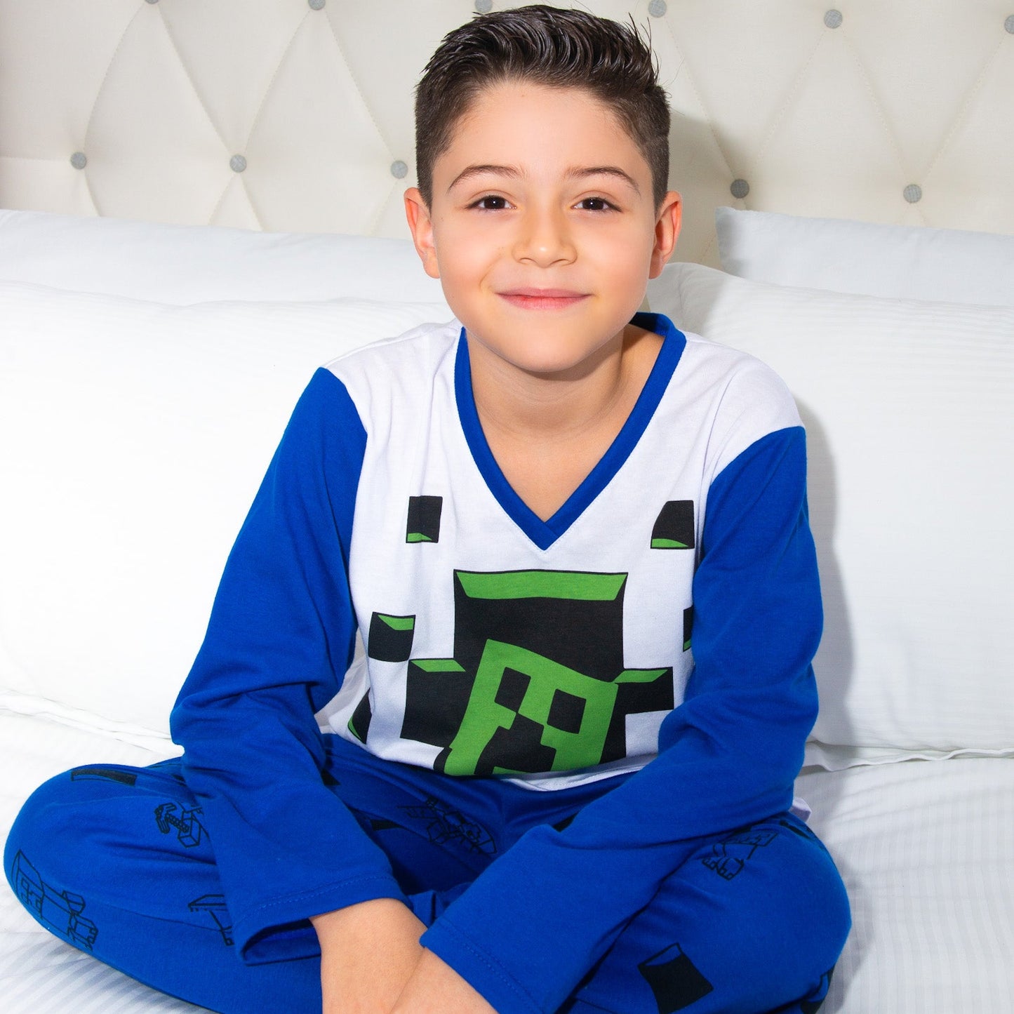 Pijama Infantil Cubic Dreams- Manga Larga en Algodón Americano