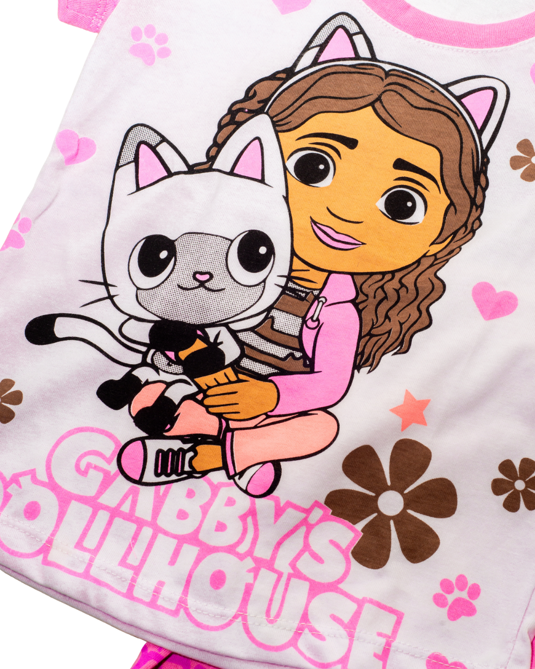 Pijama Infantil Casa de Muñecas Mágica- Manga corta y Pantalón largo en algodón Americano