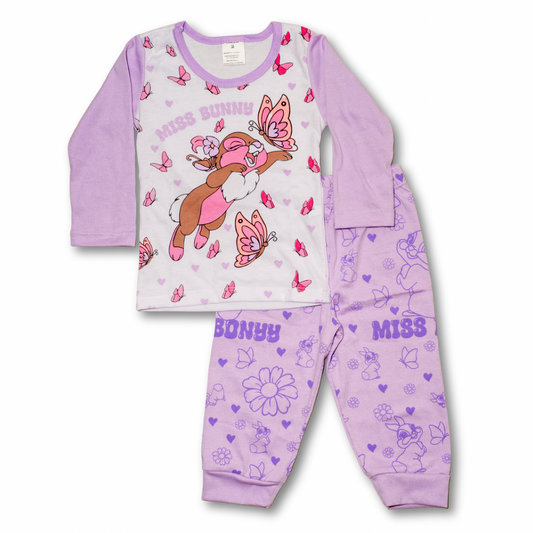 Pijama Bebe Dulces Sueños de Conejo- Manga larga en algodón Americano
