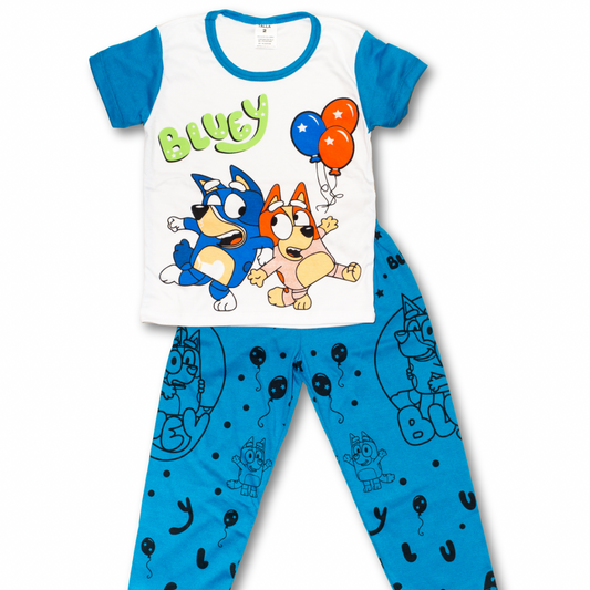 Pijama Infantil Aventura Canina – Manga Corta en algodón Americano
