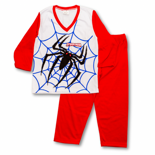 Pijama Infantil Spider Dreams- Manga Larga en algodón 100% Americano