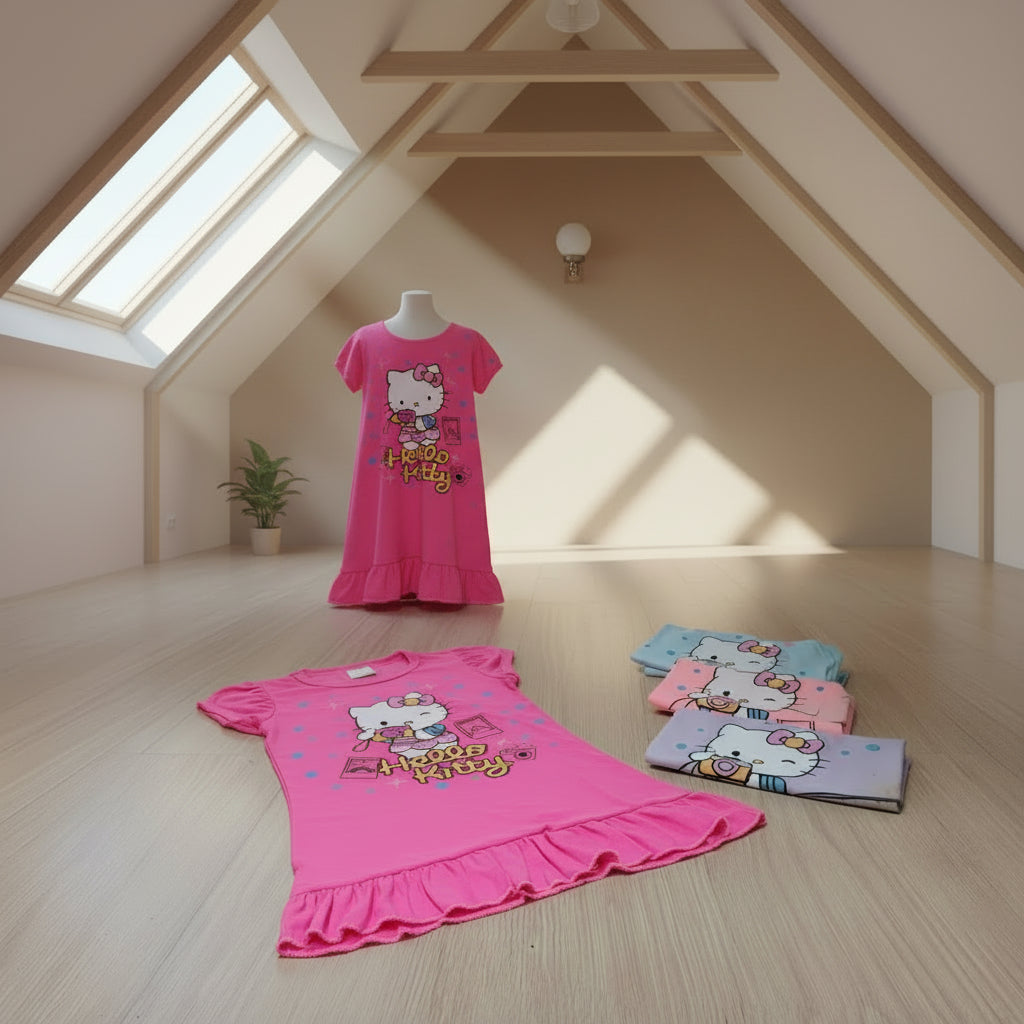 Pijama Infantil Cámara y Acción - Batola Manga corta Bombacha en Algodón 100% Americano